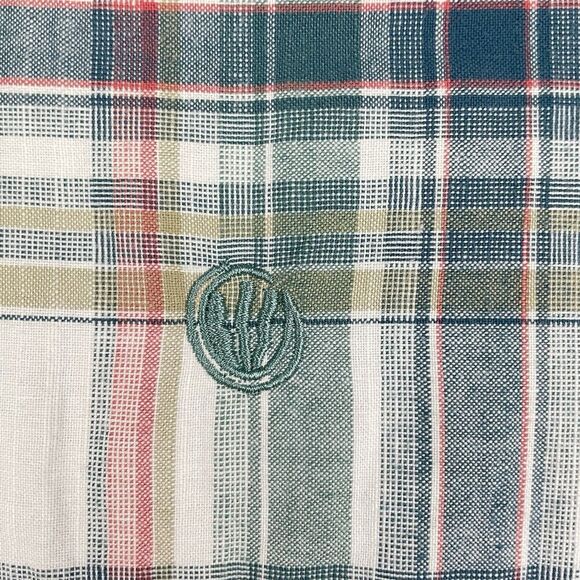 Fat Face Button Up Shirt Men 2XL XXL Multicolor Plaid Cotton Beach Casual Surf - Picture 8 of 11